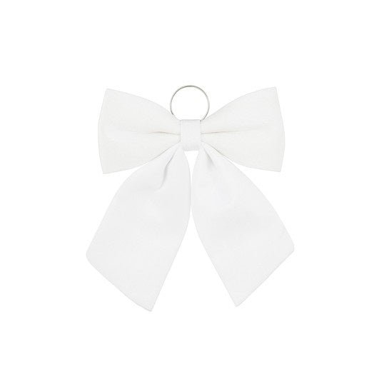 Luxury Christmas Bow White 32 x 40 x 3cm - XMAS DECORATIONS - Beattys of Loughrea