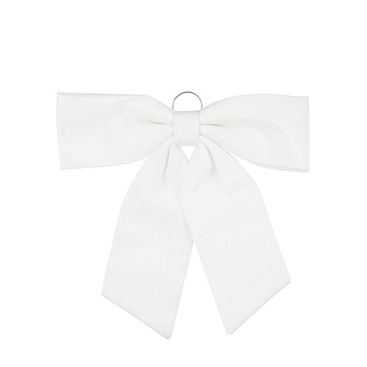Luxury Christmas Bow White 57 x 63 x 3cm - XMAS DECORATIONS - Beattys of Loughrea