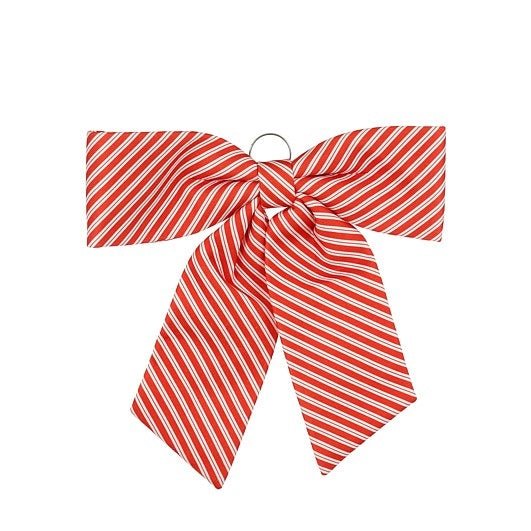 Luxury Christmas Bow Stripes Red 57 x 63 x 3cm - XMAS DECORATIONS - Beattys of Loughrea