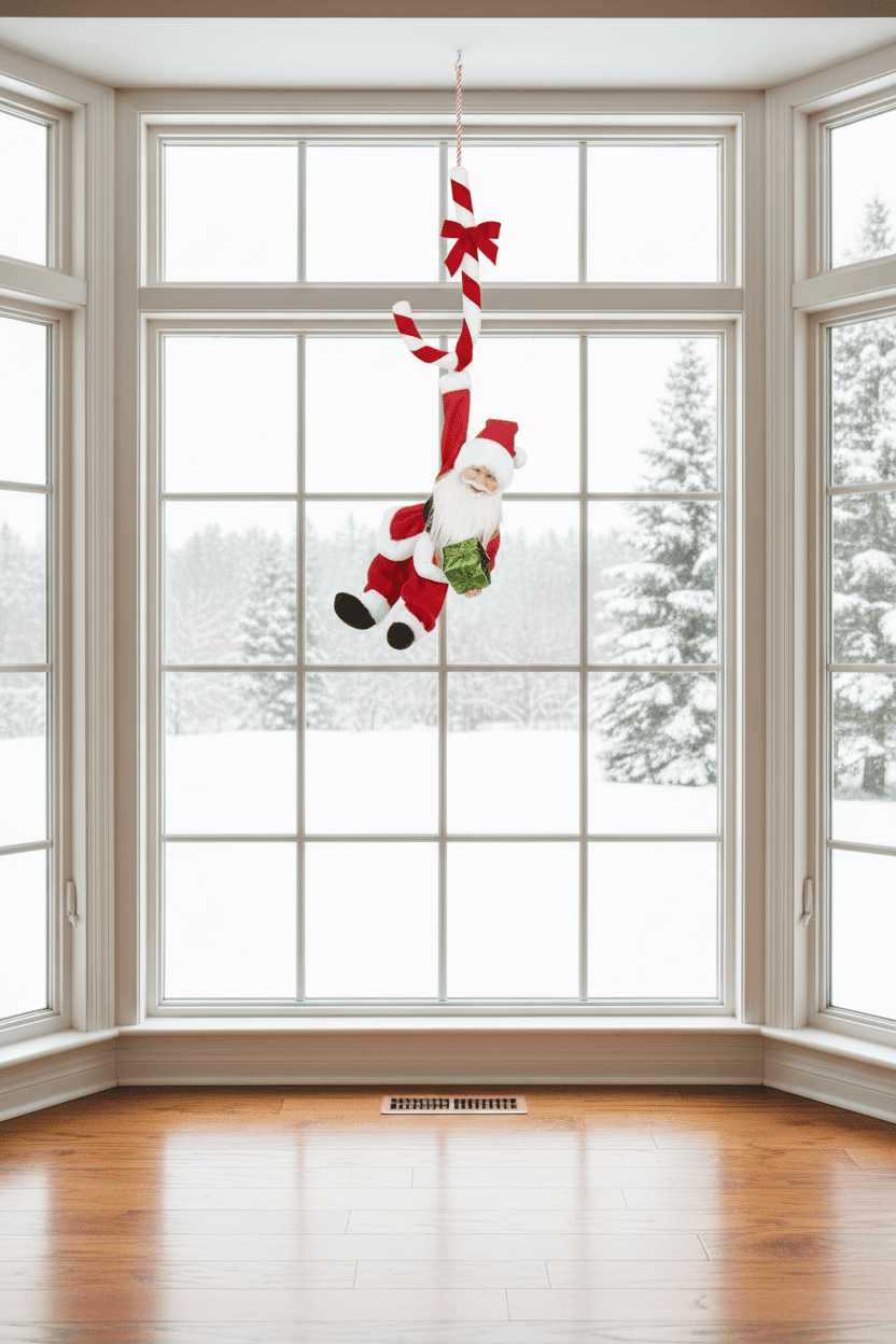 Santa Candy Cane Moving with Music 36 x 16 x 82cm - Beattys of Loughrea | www.beattys.ie