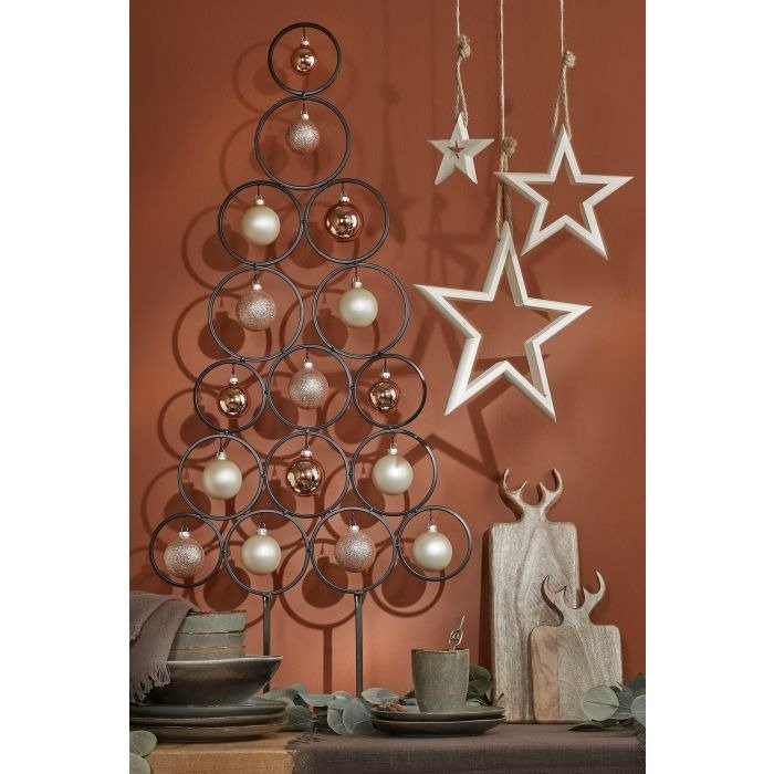 Mica Decorations Decorative Tree for 16 Ornaments - L53 x W15 x H117.5 cm - Black - XMAS DECORATIONS - Beattys of Loughrea
