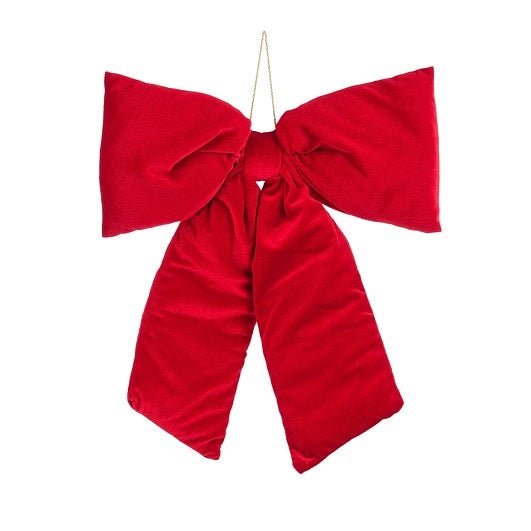 Luxury Christmas Bow Red 7 x 39 x 50cm - XMAS DECORATIONS - Beattys of Loughrea