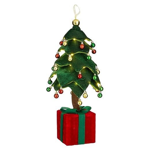 Mica Decorations Decorative Tree Green LED Battery Operated 65cm Tall - XMAS ROOM DECORATION LARGE AND LIGHT UP - Beattys of Loughrea
