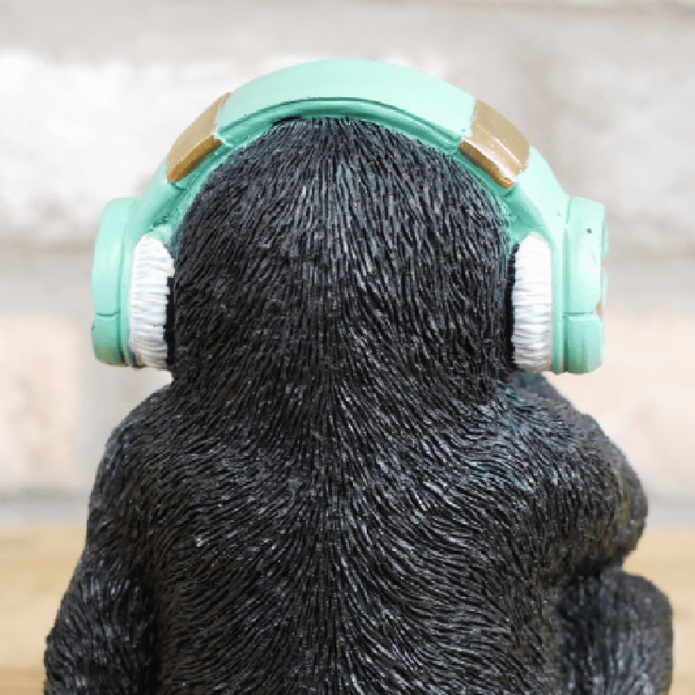 Monkey With Headphones Ornament 17cm - ORNAMENTS - Beattys of Loughrea