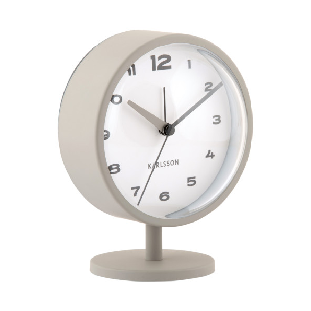 Alarm Clock Brisk Dome Grey - CLOCKS - Beattys of Loughrea