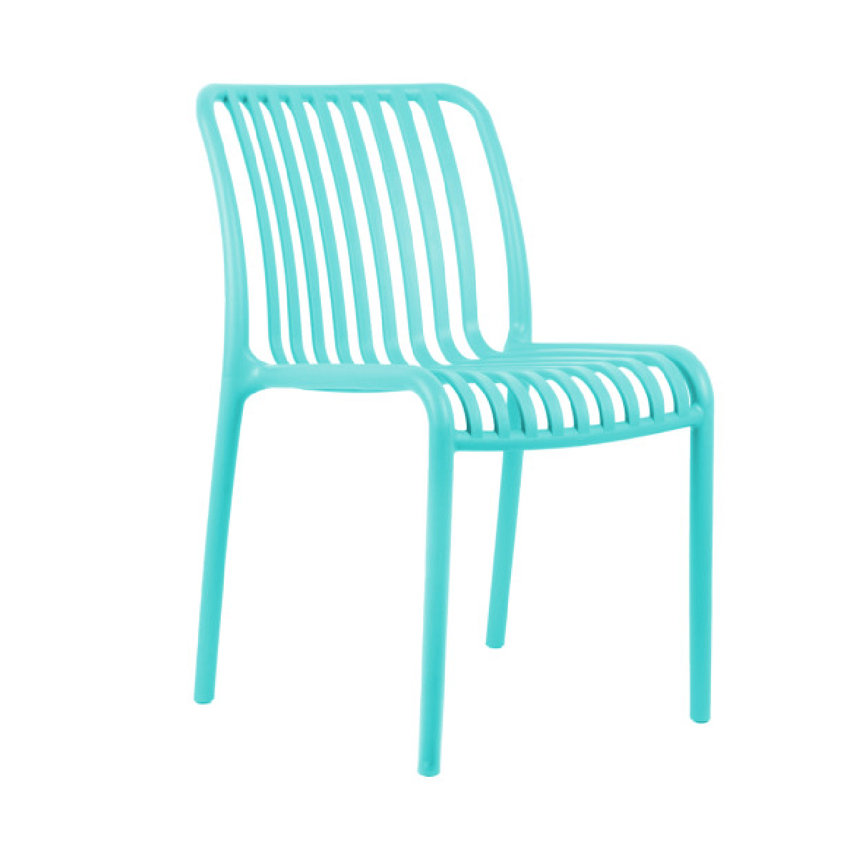 Outdoor Stackable Dining Chair Glee Turquoise Blue - LGE WOODEN FURNITURE - Beattys of Loughrea