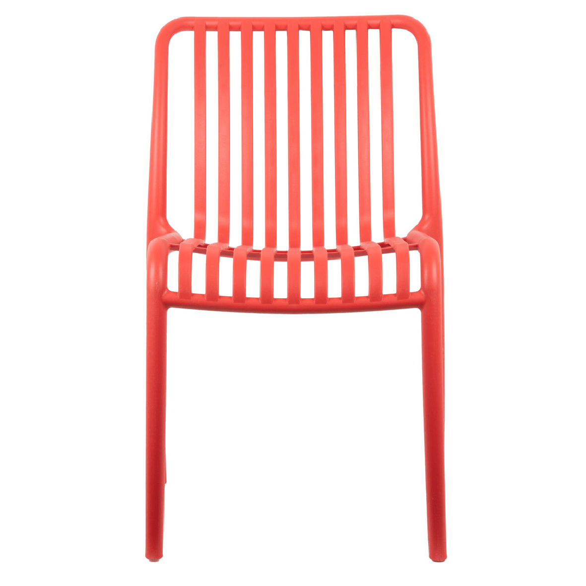 Outdoor Stackable Dining Chair Glee Bright Red - LGE WOODEN FURNITURE - Beattys of Loughrea