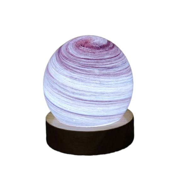 Amethyst Haze Planetary Radiant Light, 8cm - TABLE/BEDSIDE LAMPS - Beattys of Loughrea