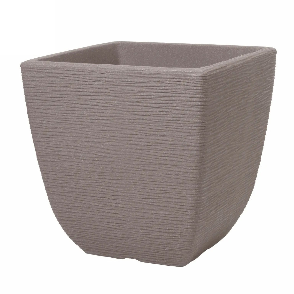 Stewart Cotswold Dark Brown Square Planter 38cm - PLANTER POT CLAY / CERAMIC - Beattys of Loughrea