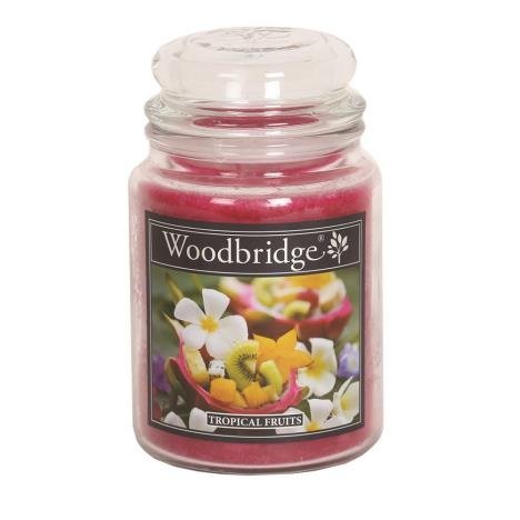 Tropical Fruits Woodbridge Large Scented Candle Jar - CANDLES - Beattys of Loughrea