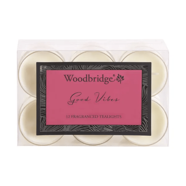 Woodbridge Good Vibes - Tealights (12 Pieces) - CANDLES - Beattys of Loughrea