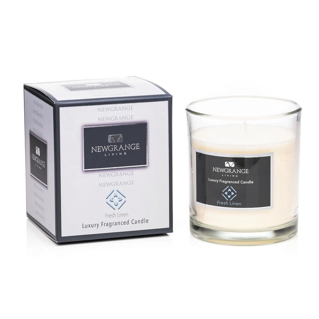 Newgrange Living Fresh Linen Luxury Candle - CANDLES - Beattys of Loughrea