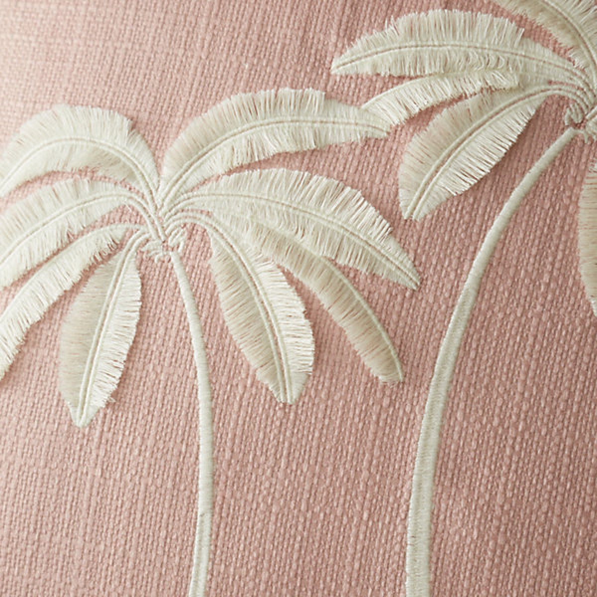 Catherine Lansfield Paradiso Tufted Palm 45 x 45cm Cushion Clay