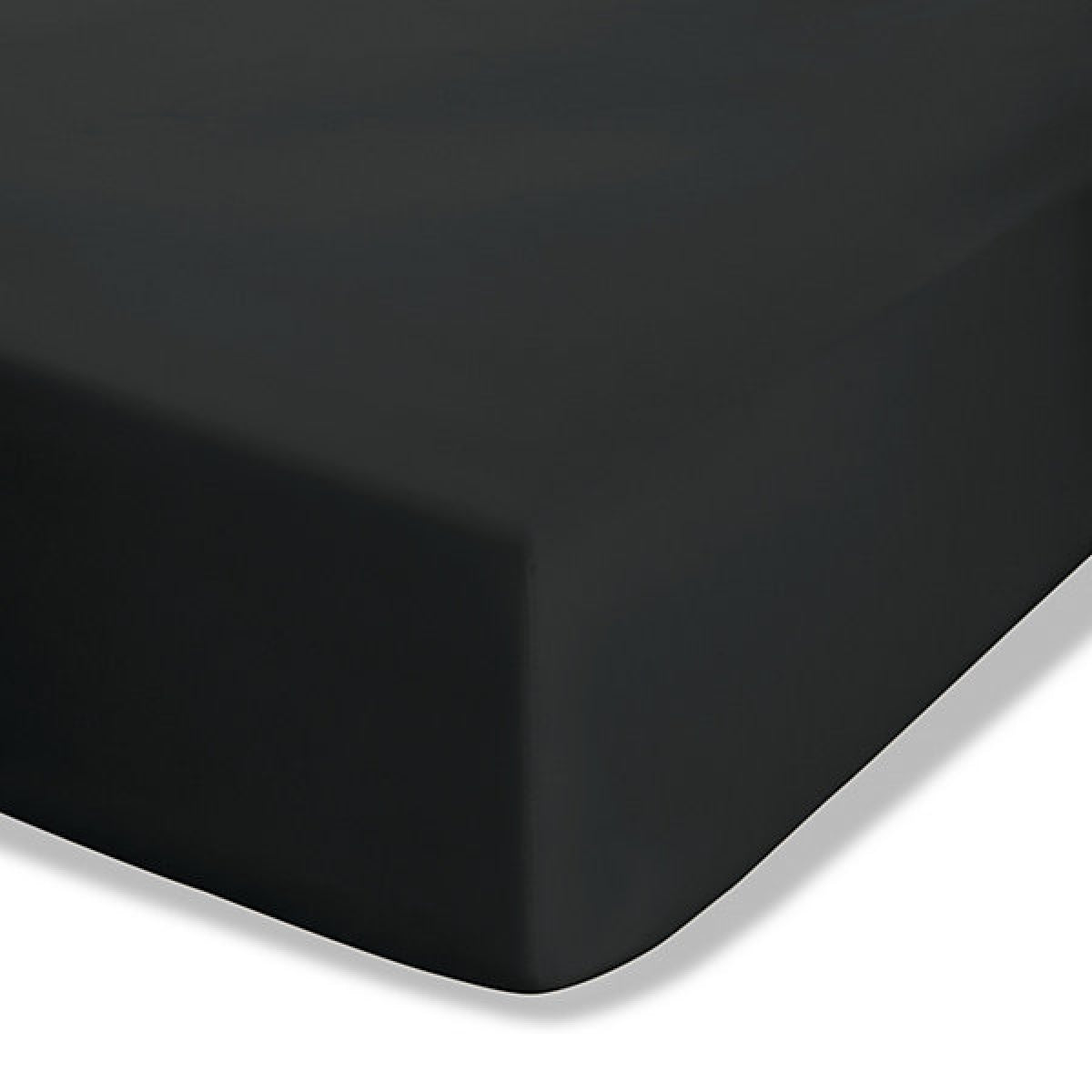 Catherine Lansfield Easy Iron Percale Combed King Size Fitted Sheet 35cm Depth Black