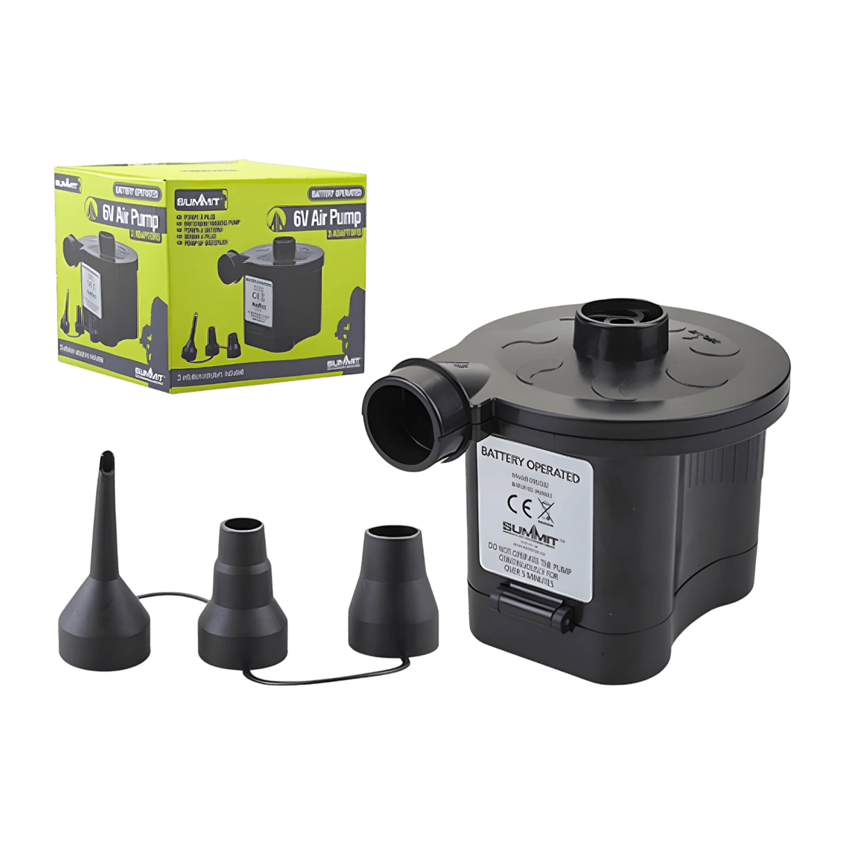 Summit Battery Power Pump 4D/6V with 3 Adaptors - BBQ FUEL BBQ TOOLS, ACCESSORIES , TENT PEGS - Beattys of Loughrea