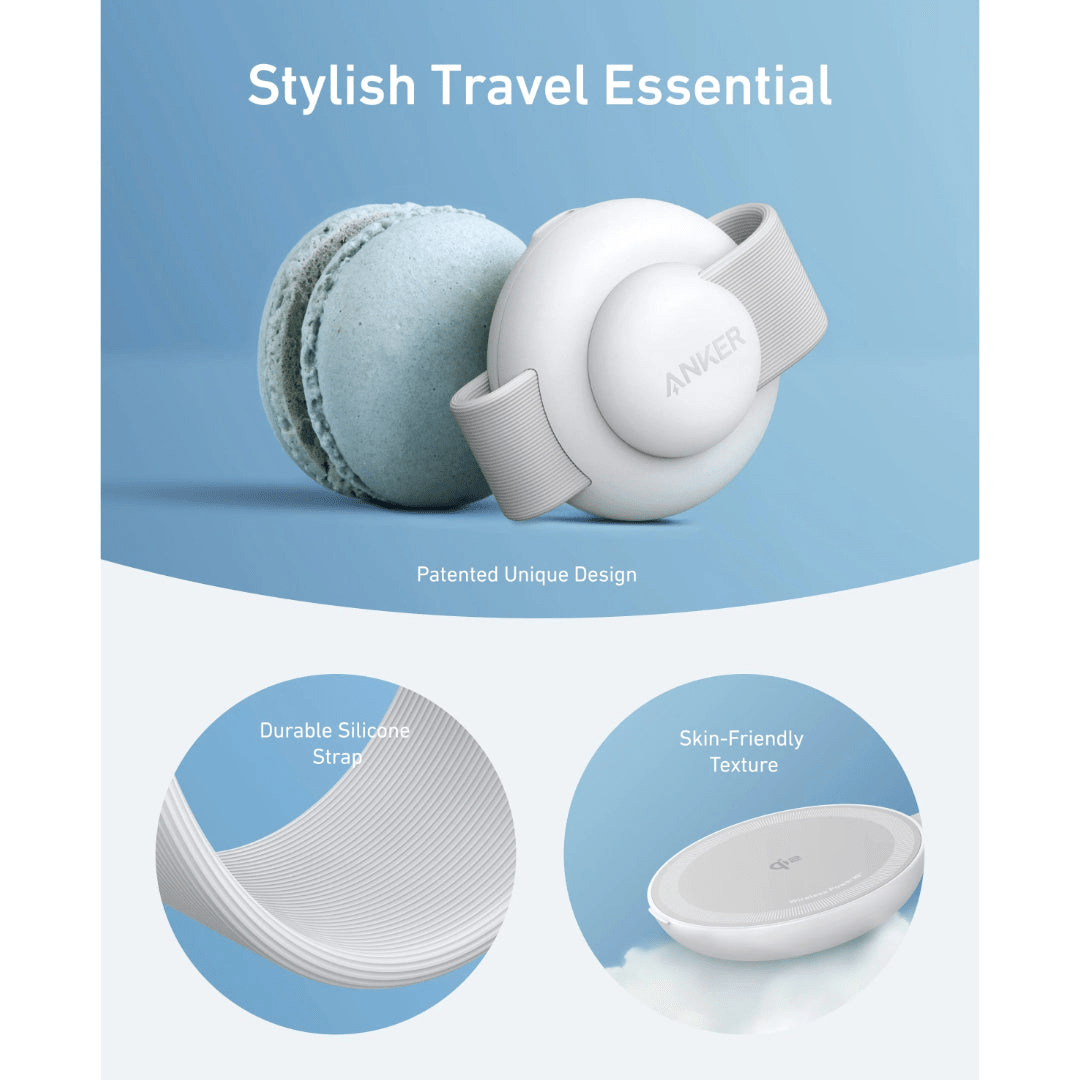 Anker MagGo 3 in 1 Wireless Charger Charging Pad Foldable - White - USB PC ACCESSORIES - Beattys of Loughrea