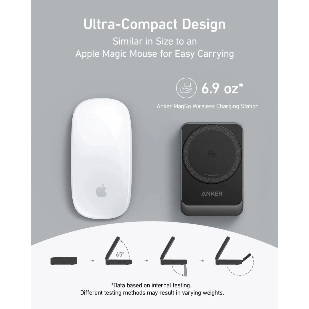 Anker MagGo Wireless Charging Station 15W Foldable 3 in 1 - White - BATTERY CHARGERS - Beattys of Loughrea