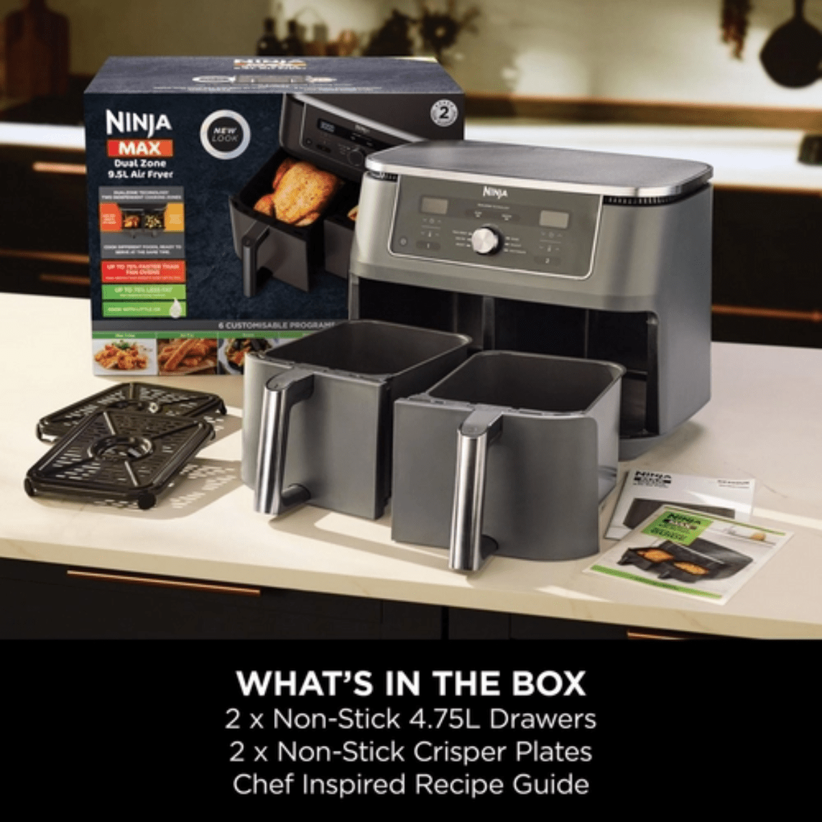 Ninja MAX 6 - in - 1 Dual Zone Air Fryer (DZ400UK) - AIR FRYER / DEEP FAT FRYERS - Beattys of Loughrea