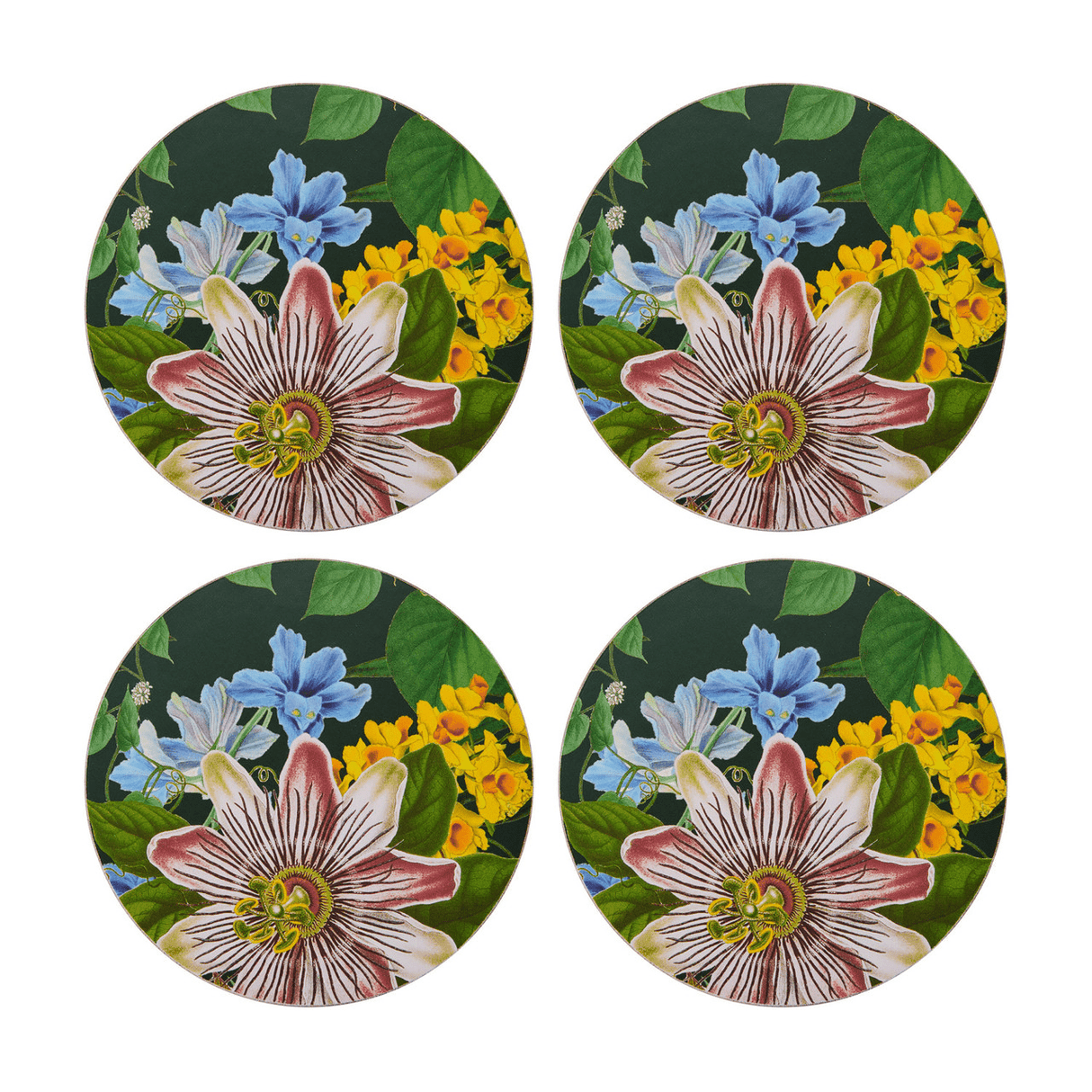 Creative Tops Floral Pack of 4 Premium Round Coasters - TABLEMATS/COASTERS - Beattys of Loughrea