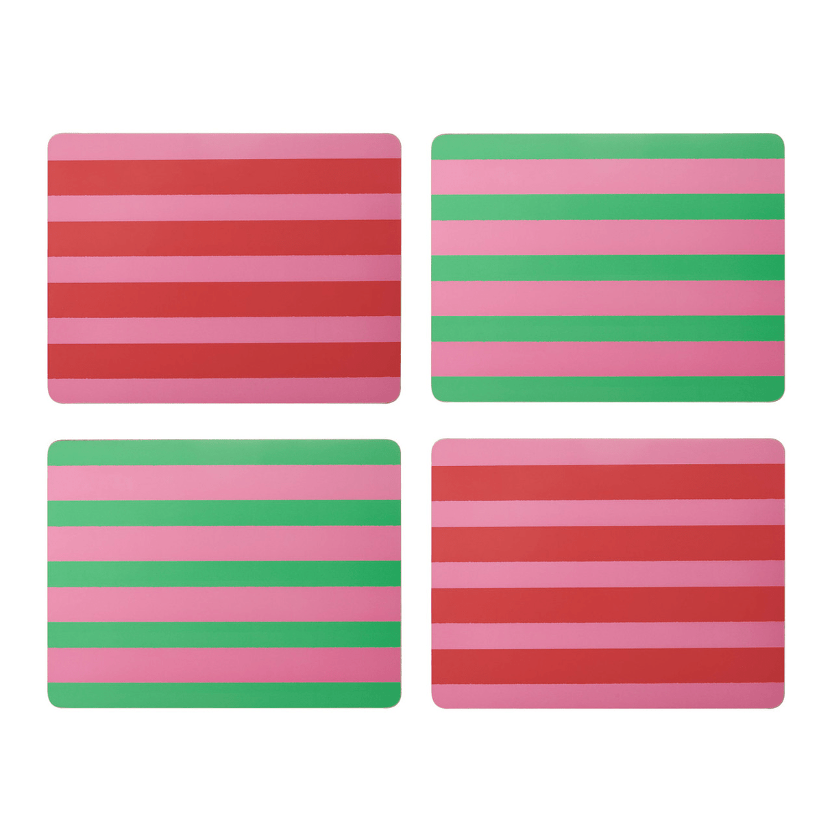 Creative Tops Stripe Print Pack of 4 Premium Placemats - TABLEMATS/COASTERS - Beattys of Loughrea
