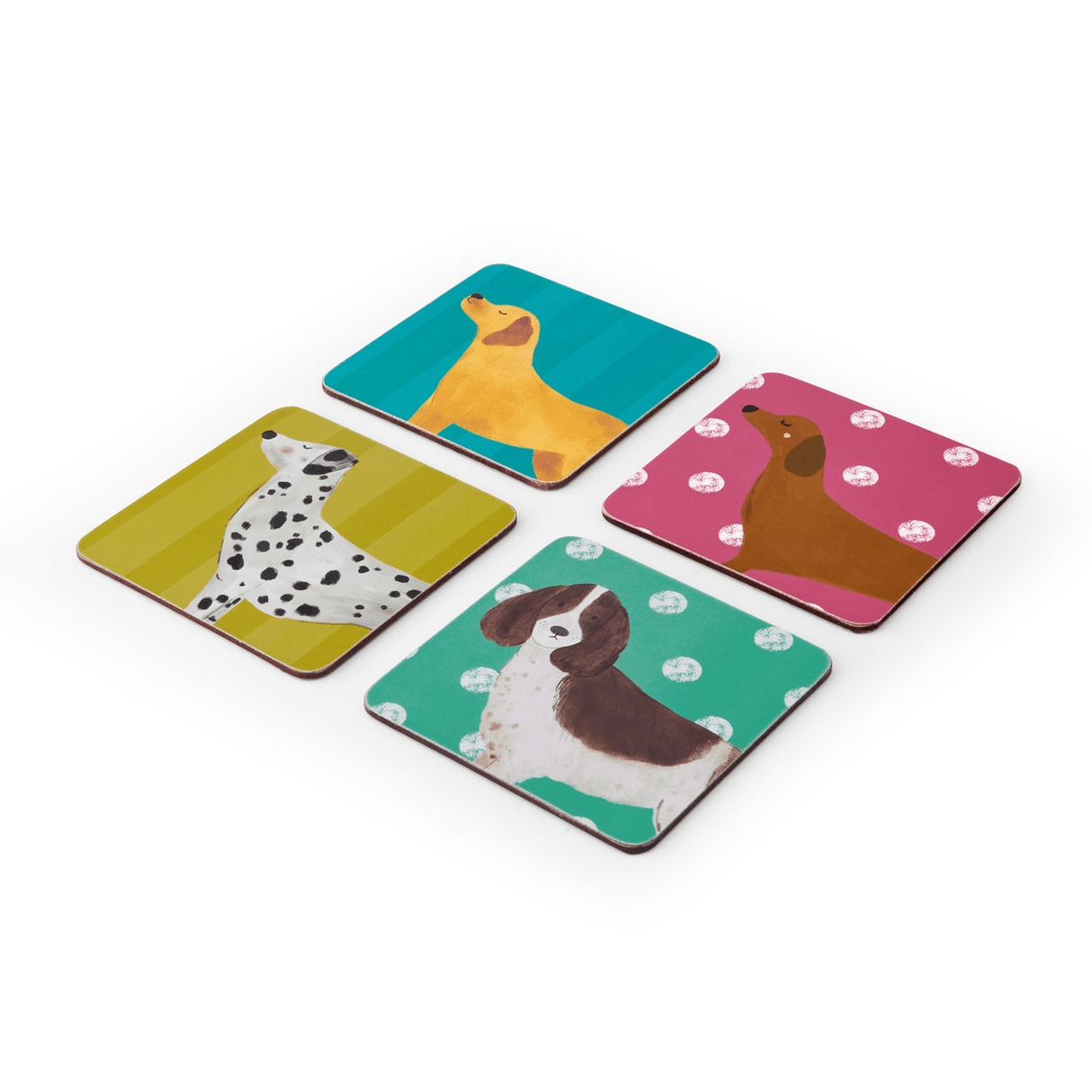 Creative Tops Dog Print Pack of 4 Premium Coasters - TABLEMATS/COASTERS - Beattys of Loughrea