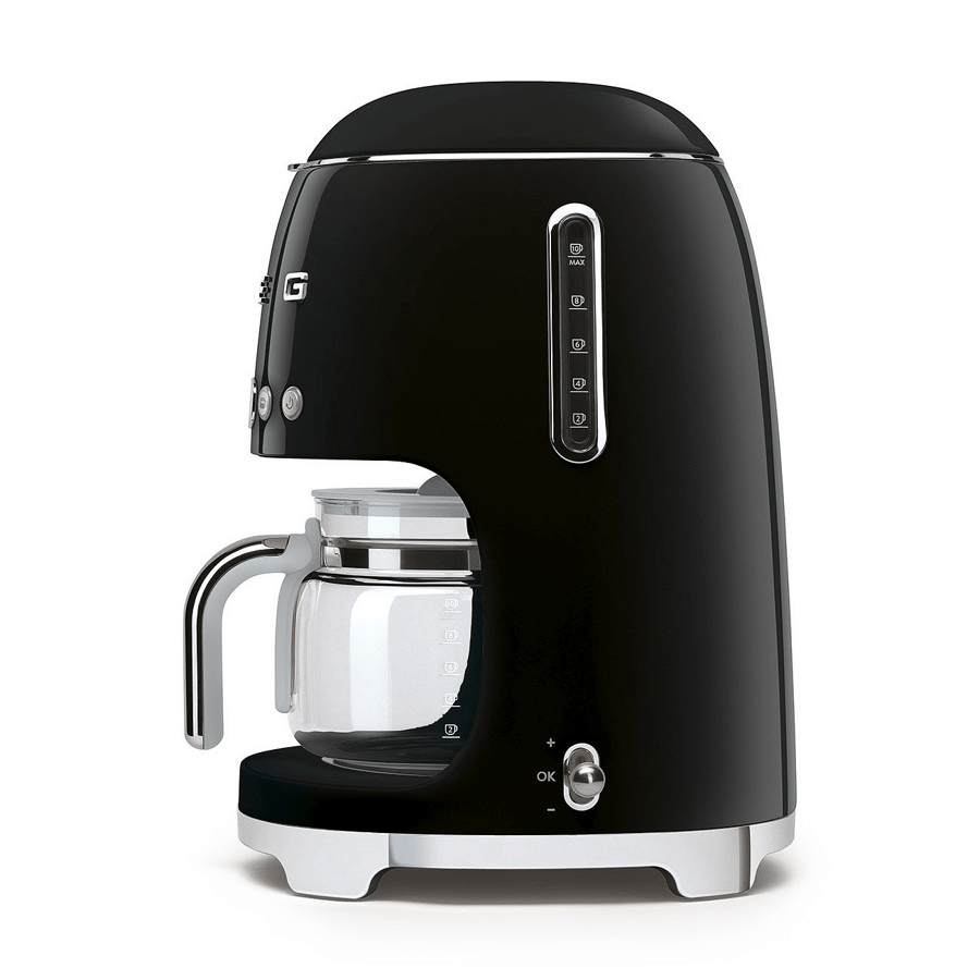 Smeg DCF02PBUK Drip Coffee Machine in Black - COFFEE MAKERS / ACCESSORIES - Beattys of Loughrea