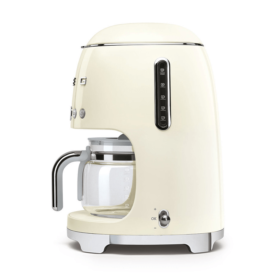 Smeg DCF02PBUK Drip Coffee Machine in Cream - COFFEE MAKERS / ACCESSORIES - Beattys of Loughrea