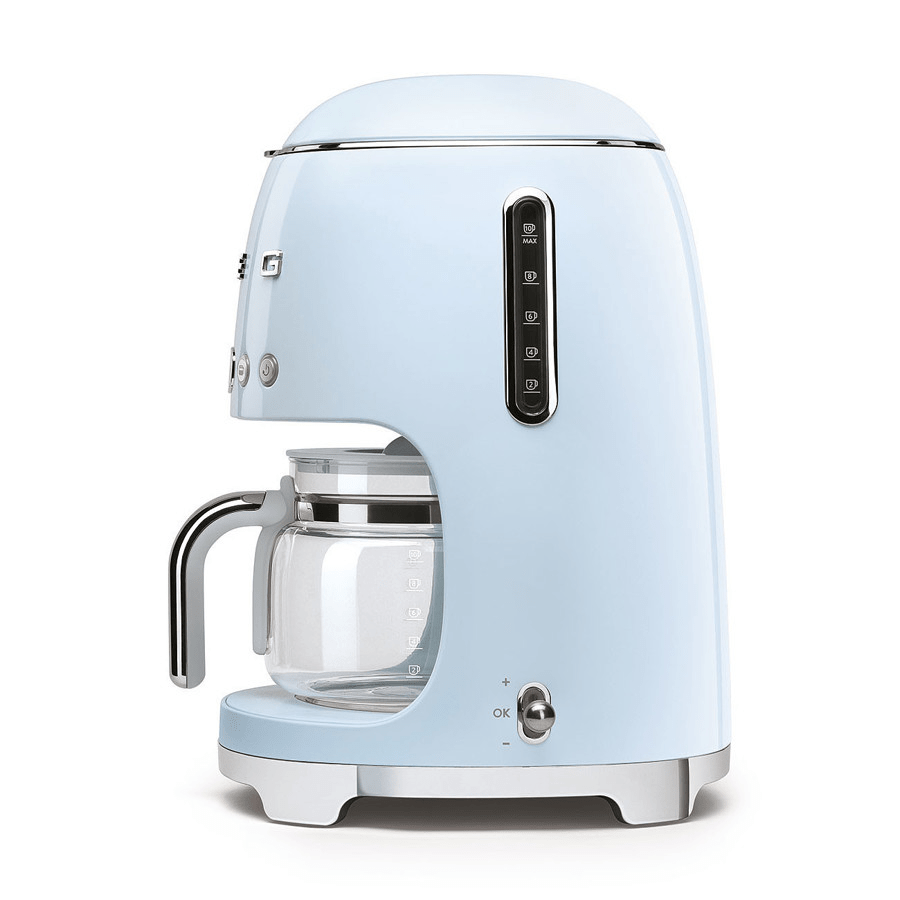 Smeg DCF02PBUK Drip Coffee Machine in Pastel Blue - COFFEE MAKERS / ACCESSORIES - Beattys of Loughrea