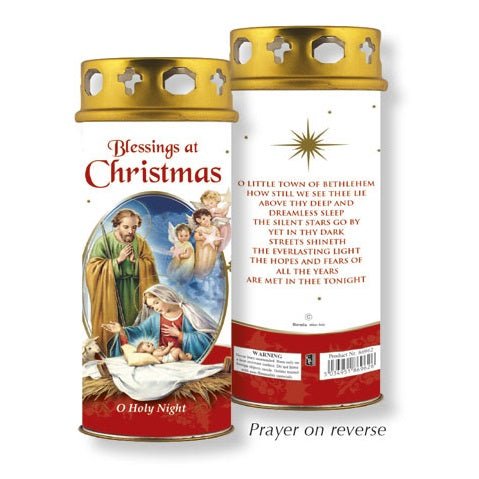 Christmas Blessings Candle Windproof Cap 86962 - CANDLES - Beattys of Loughrea