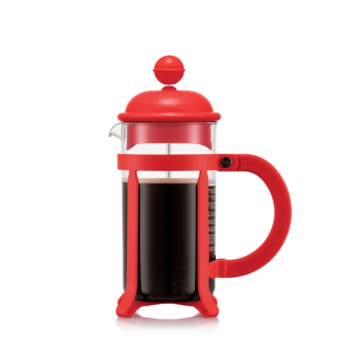 Bodum Java French Press Coffee Maker, 3 cup, 0.35 l, 12 oz Red - TEA/COFFEE MAKER/BODUM/MILLS - Beattys of Loughrea