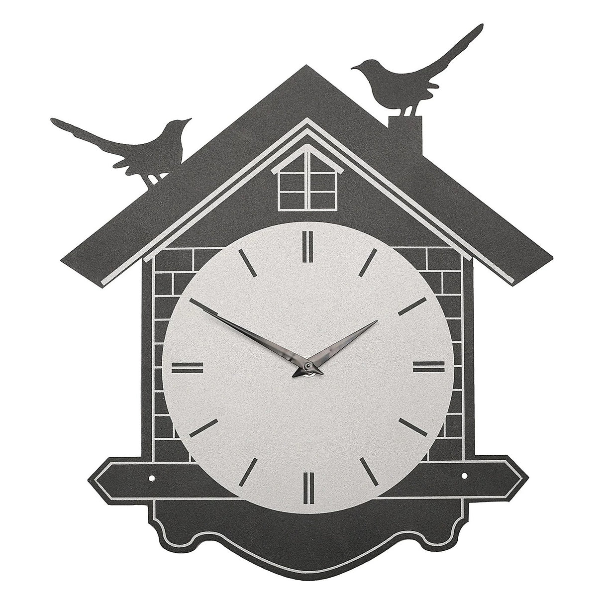 House Silhouette Wall Clock 36cm - CLOCKS - Beattys of Loughrea