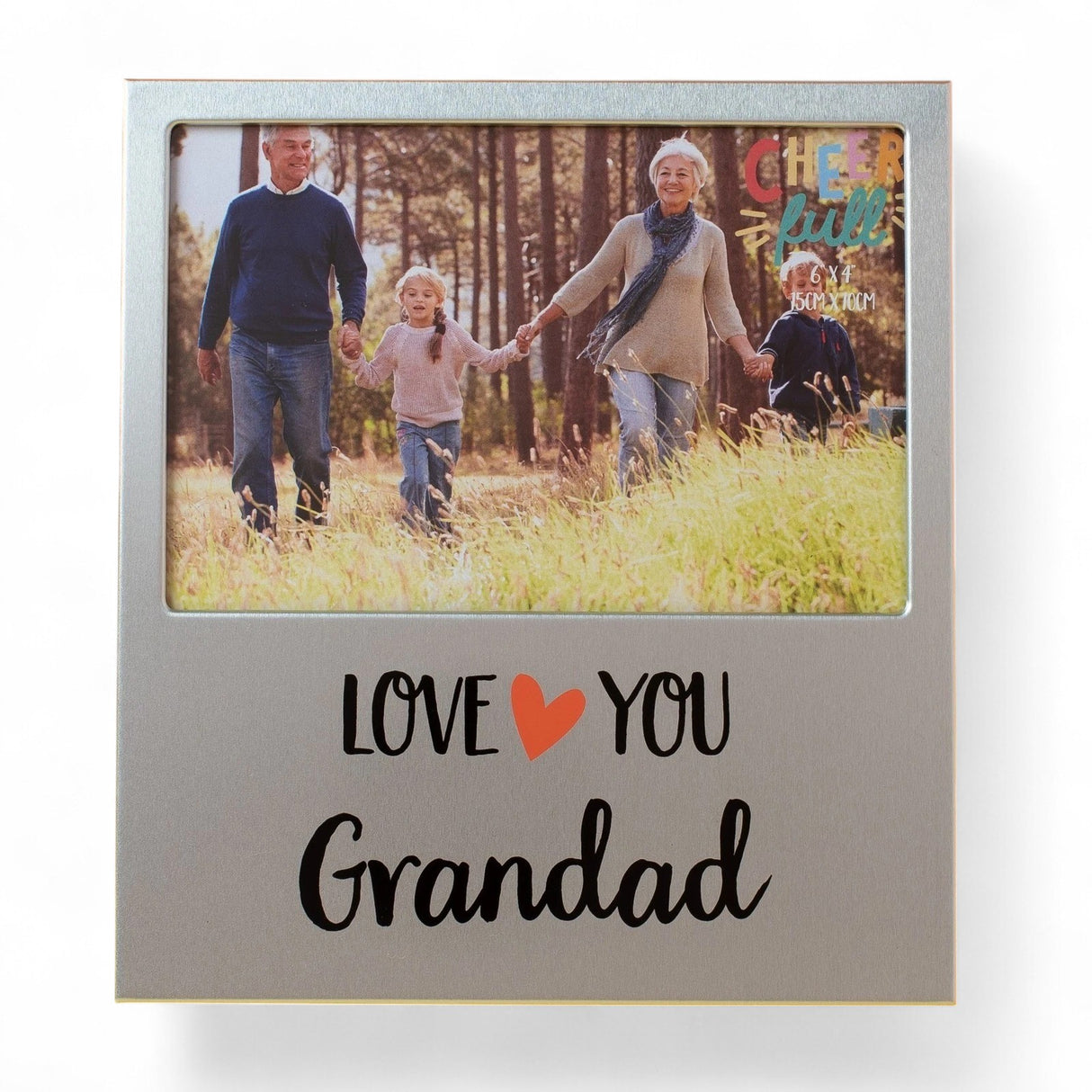 Aluminium Grandad Photo Frame 4 x 6 Photo Frame - PHOTO FRAMES - PLATED, GILT, STONE - Beattys of Loughrea