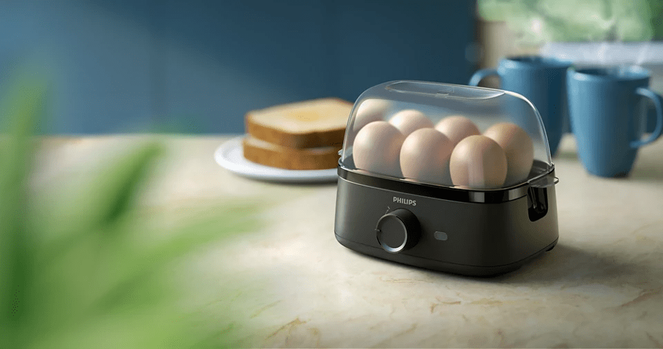 PHILIPS 3000 Series Egg Cooker - Cooks up to 6 Eggs - FOOD STEAMER RICE COOKER SLOW COOKER - Beattys of Loughrea