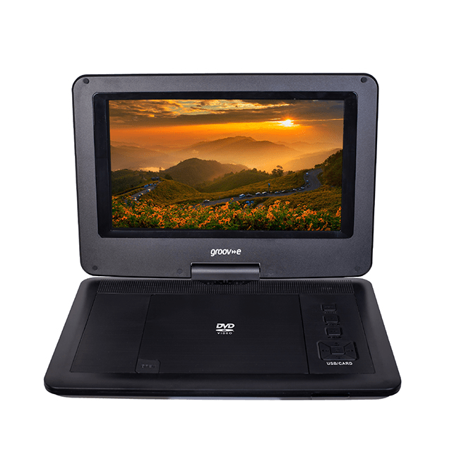 Groov - e GV - DP02BK 10.1" Portable DVD Player Black - DVD PLAYER - Beattys of Loughrea