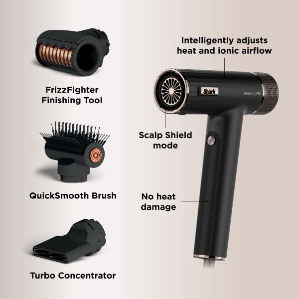Shark SpeedStyle Pro 3-in-1 High-Velocity Hair Dryer System HD731UK