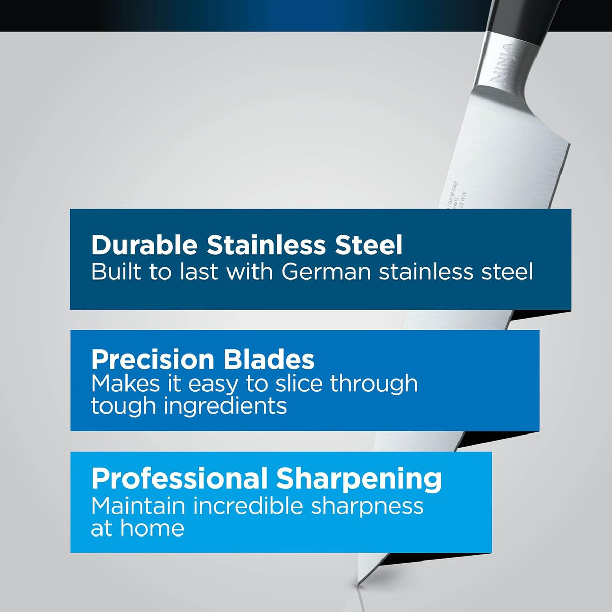 Ninja Foodi StaySharp Knife Block with Integrated Sharpener, 6 Piece Set - ELECTRIC KNIFE - Beattys of Loughrea