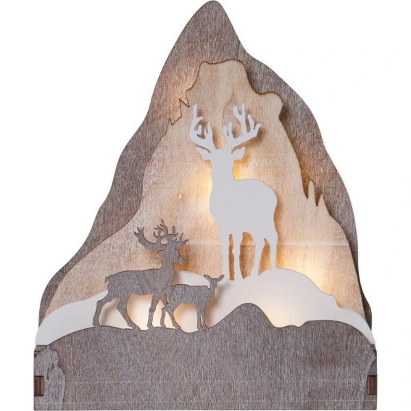 Eglo Reindeer and Mountain LED Decoration - XMAS ROOM DECORATION LARGE AND LIGHT UP - Beattys of Loughrea