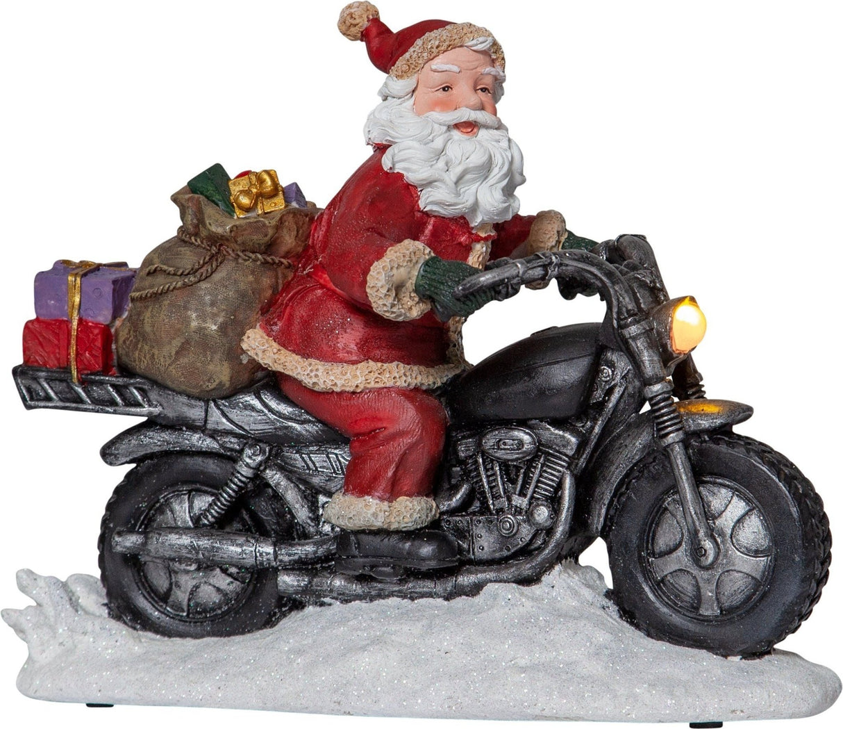 Eglo LED Santa Claus on Motorbike - XMAS ROOM DECORATION LARGE AND LIGHT UP - Beattys of Loughrea