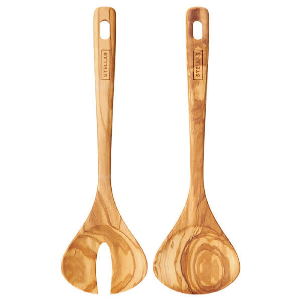 Stellar Olive Wood Salad Server Set of 2