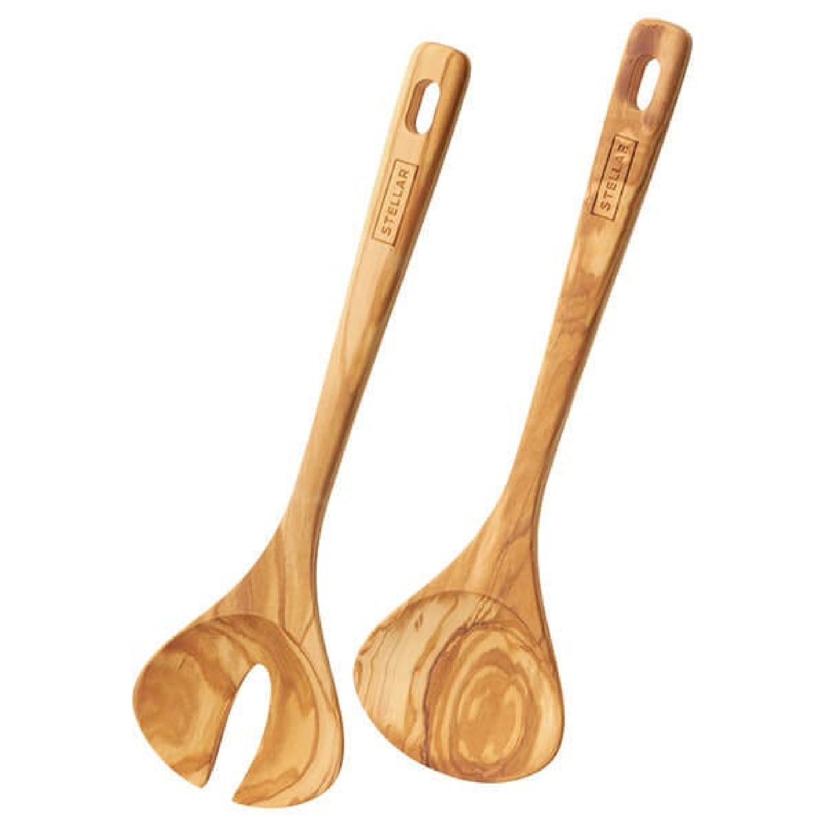 Stellar Olive Wood Salad Server Set of 2