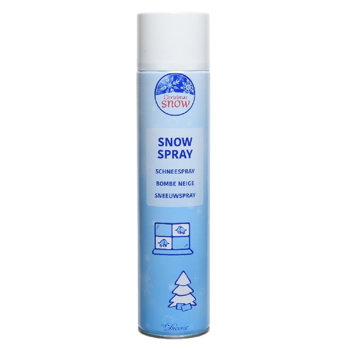 Decoris Christmas Snow Spray Can 600ml - XMAS DECORATIONS - Beattys of Loughrea