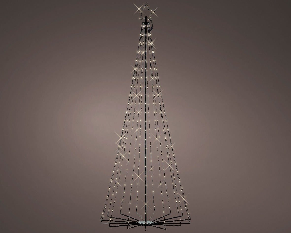 LED Outdoor Colour Changing Iron Tree 240cm (8ft) - XMAS TREE F/O LIGHT UP - Beattys of Loughrea