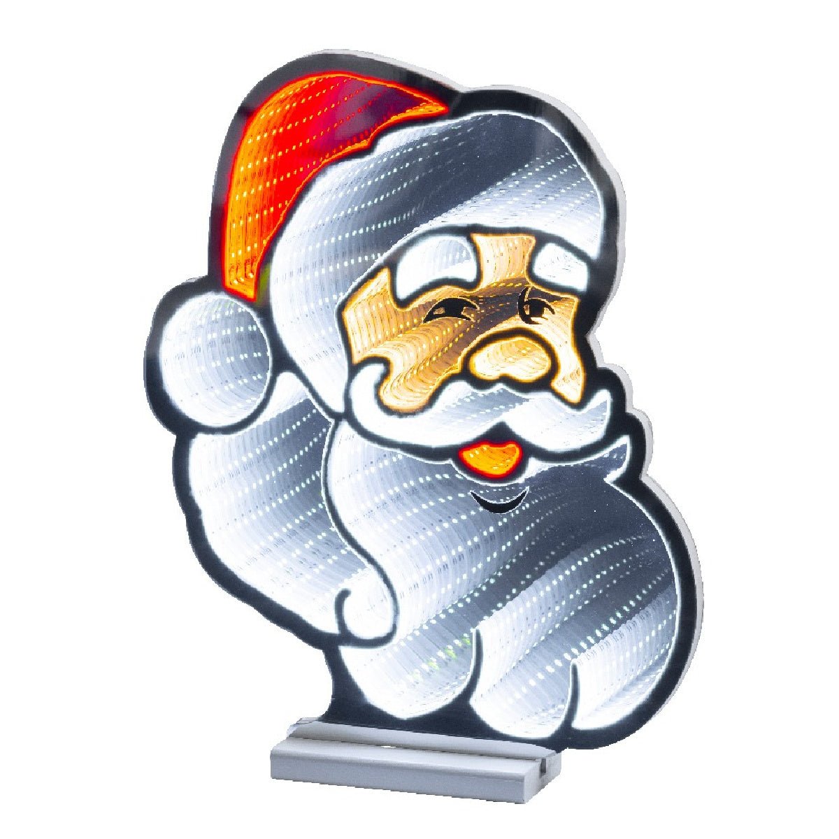 Lumineo Infinity Light Santa Steady Indoor 40cm - XMAS ROOM DECORATION LARGE AND LIGHT UP - Beattys of Loughrea