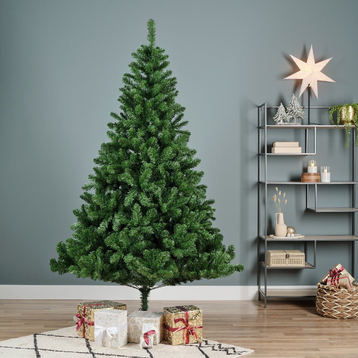 Everlands Greenwood Pine Artificial Christmas Tree 240cm (8ft) - XMAS TREE ARTIFICIAL - Beattys of Loughrea