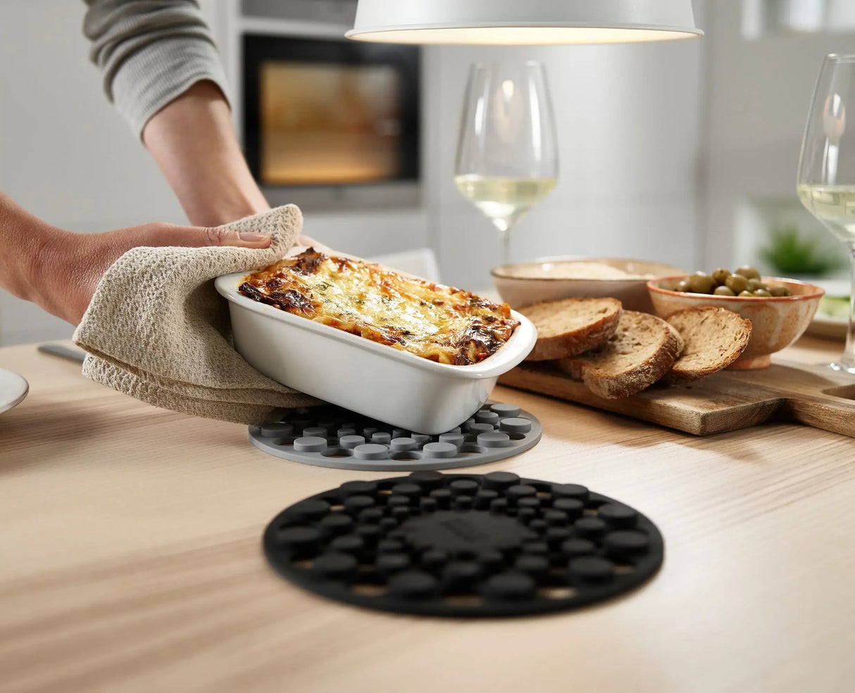 Joseph Joseph Spot - On™ Set of 2 Grey Silicone Trivets - KITCHEN HAND TOOLS - Beattys of Loughrea