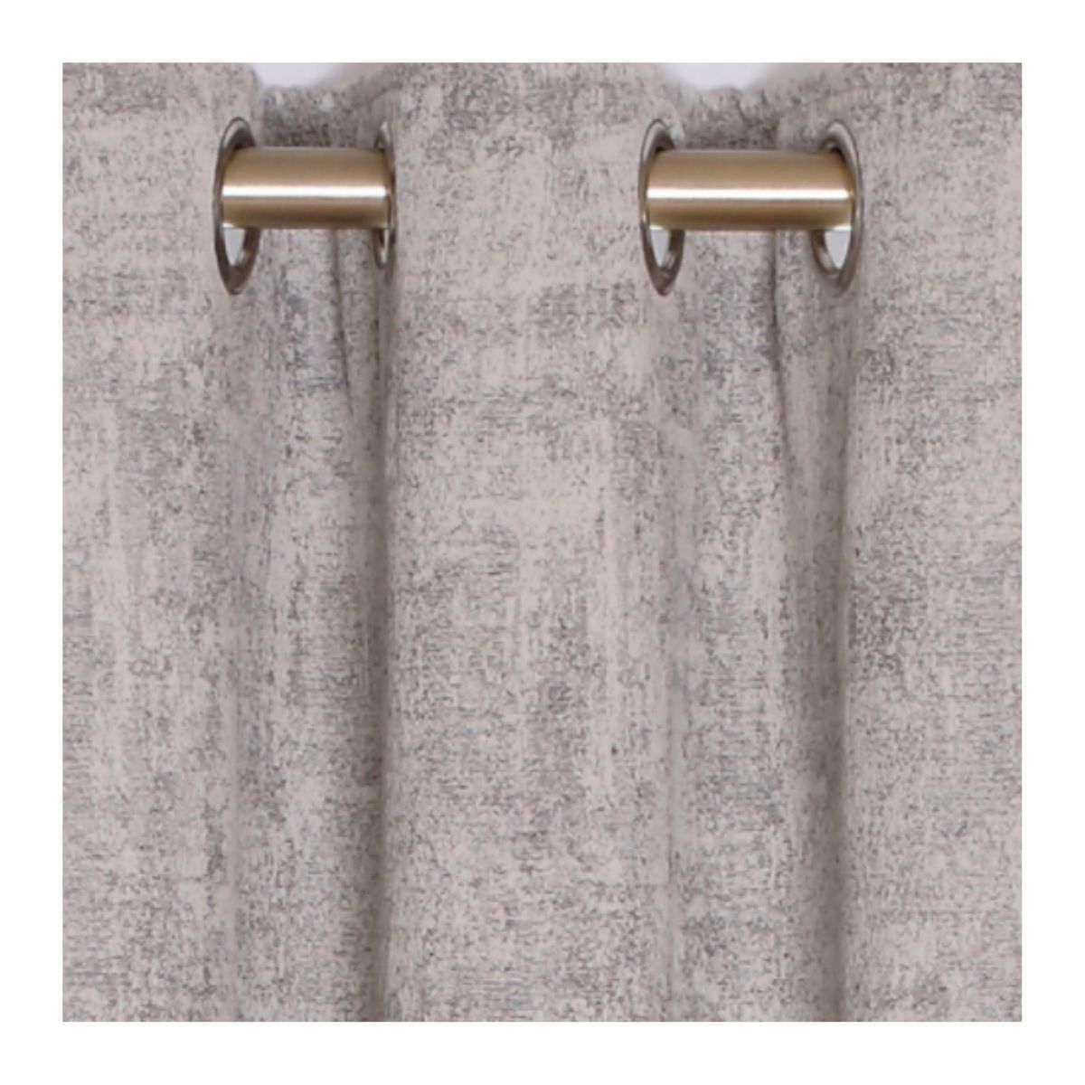 Fiesta Silver Eyelet Curtains (90" x 90") - CURTAINS - READY MADE - Beattys of Loughrea