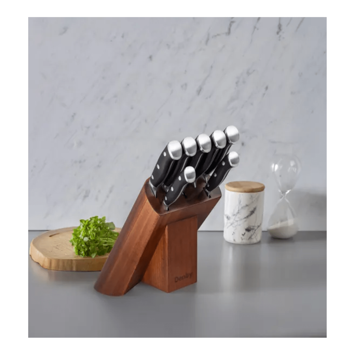 Denby 8 Piece Knife Block Set – Walnut - CUTLERY/KNIFE SET/BLOCK - Beattys of Loughrea