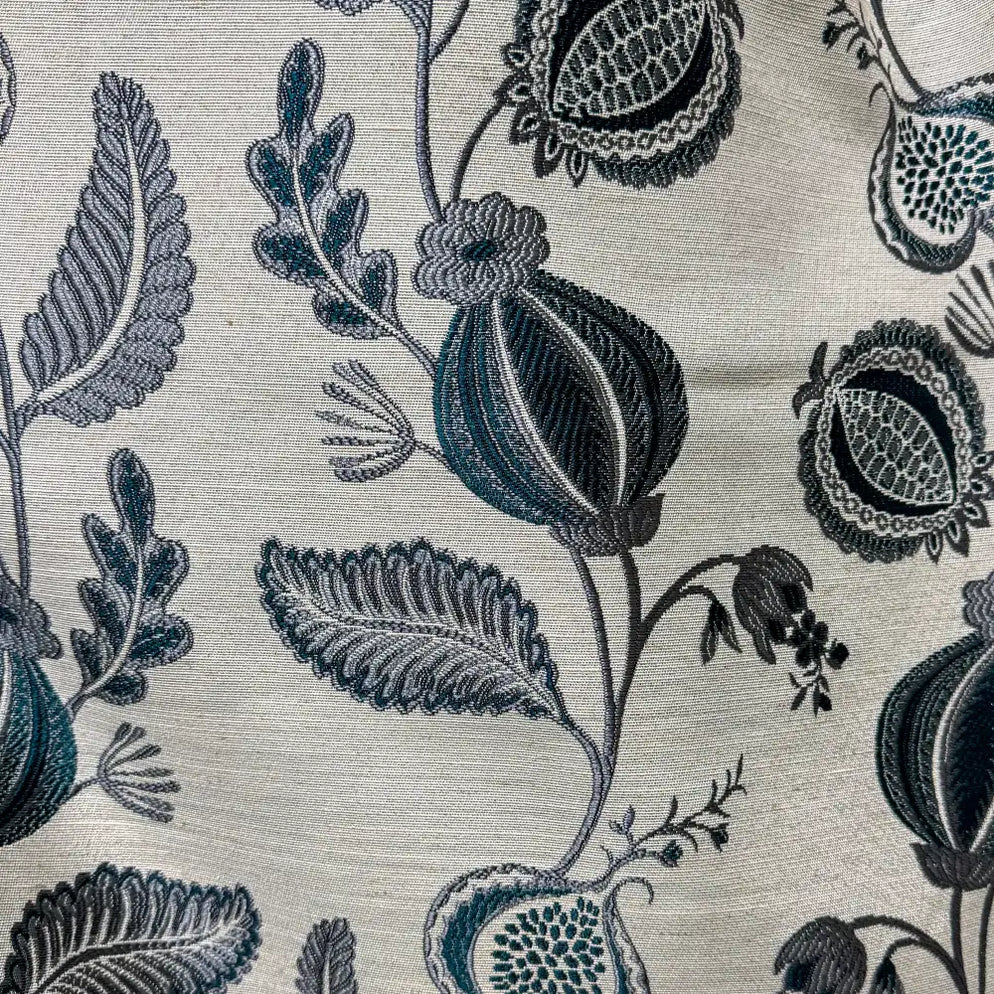 E.A. Designs Petal Marine Interlined Eyelet Curtains – 90" x 72" - CURTAINS - READY MADE - Beattys of Loughrea