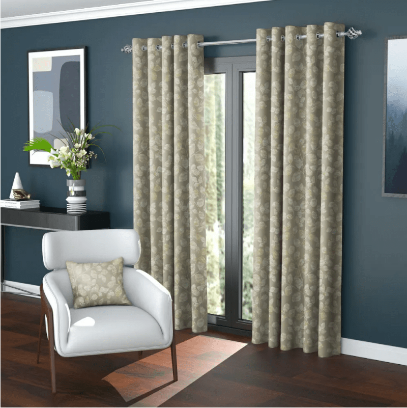 Aveiro Celadon Polar Fleece Eyelet Curtains – 66 × 90 (167 × 229 cm) - CURTAINS - READY MADE - Beattys of Loughrea