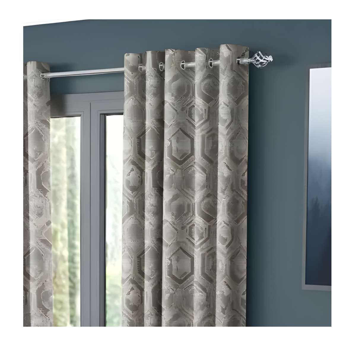Evora Silver Polar Fleece Curtains – E.A. Designs (66" x 90")
